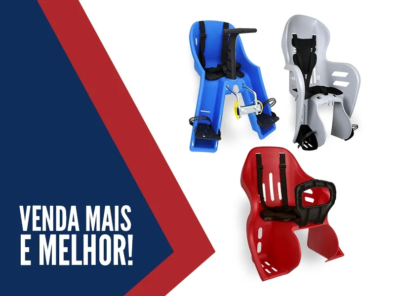 Quer melhorar as vendas de Cadeirinha para Bicicleta na sua loja?